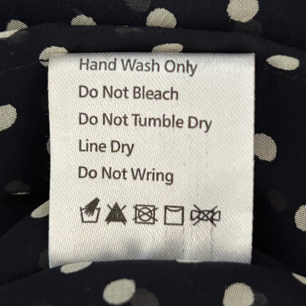 PinkyOtto Dress Polka Dot Dress Black White Assymetrical Hem Flouncy Small - Picture 13 of 13